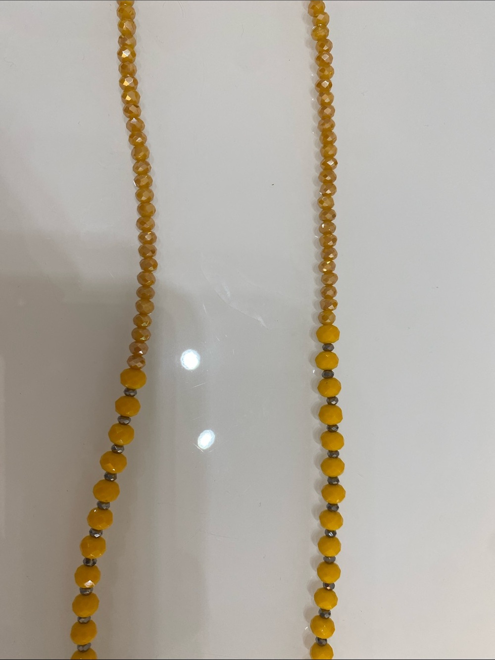 Serefina glass necklace with tassel - Picture 2 of 4